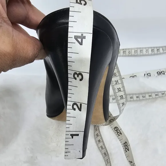 Sigerson Morrison black leather slip in heel mules Size 9.5
