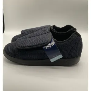 Silverts‎ Black Reusable Slippers Size 12 / 2X-Wide Slip-Resistant Sole