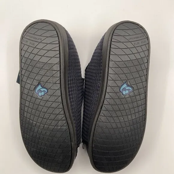 Silverts‎ Black Reusable Slippers Size 12 / 2X-Wide Slip-Resistant Sole