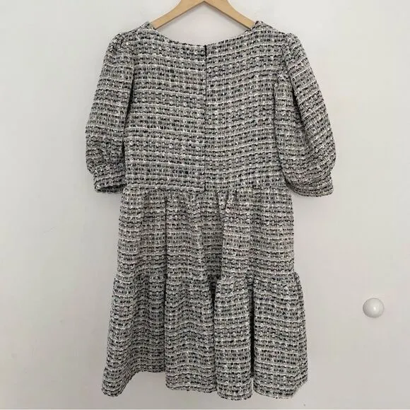 Sister Jane Waltz Tweed Confetti Dress