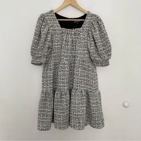 Sister Jane Waltz Tweed Confetti Dress