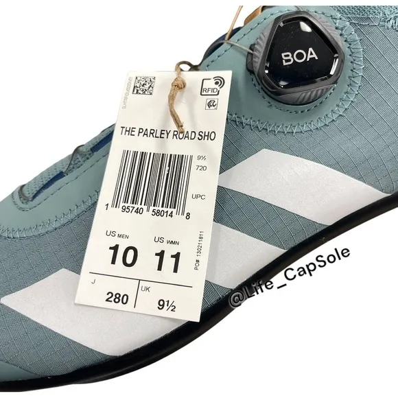 Size 10 Adidas X The Parley Road Shoe BOA Cycling Shoes Slip On GX8931 Mens NEW