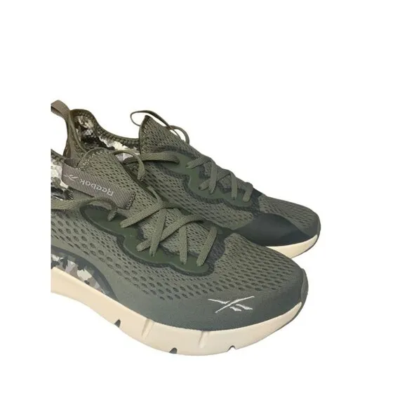 Size 11 Reebok Zig Sky GY5838 Women's Green Chalk Cold Grey Running Sneaker Shoe