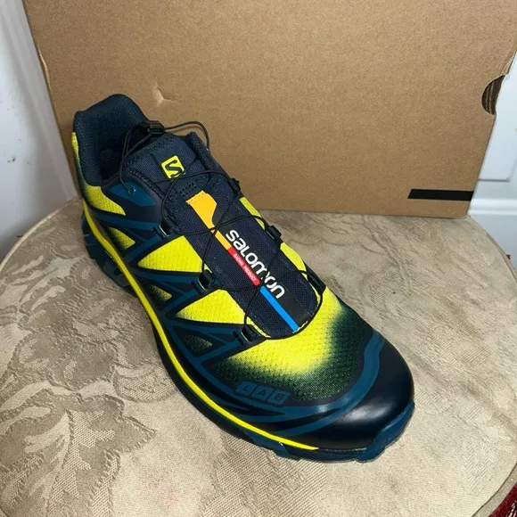 Size 11.5 - Salomon XT-6 Skyline Carbon Sunny Lime mens shoes