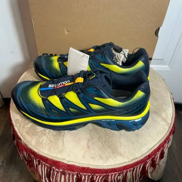Size 11.5 - Salomon XT-6 Skyline Carbon Sunny Lime mens shoes
