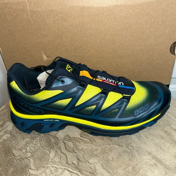 Size 11.5 - Salomon XT-6 Skyline Carbon Sunny Lime mens shoes