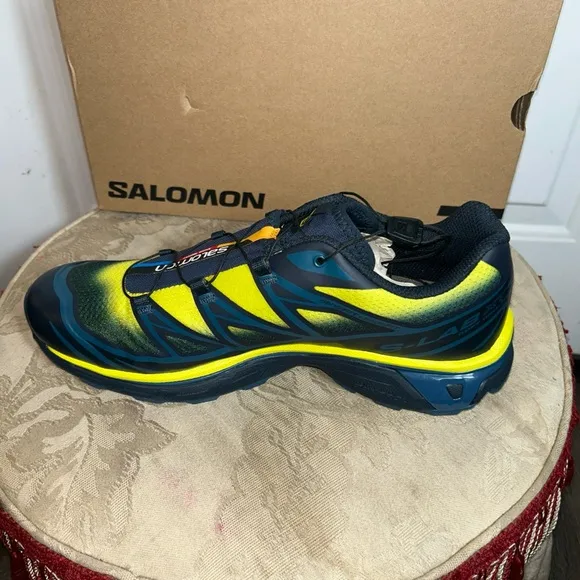 Size 11.5 - Salomon XT-6 Skyline Carbon Sunny Lime mens shoes