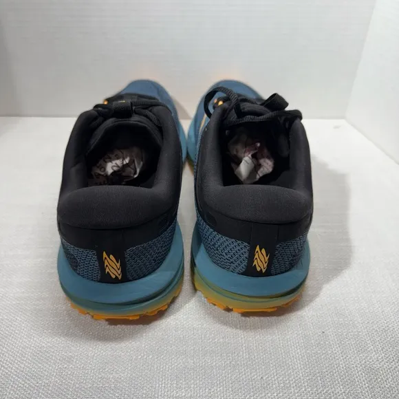 Size 12 Brooks Revel 7 Hybrid Running Shoe in Storm Blue/Black/Orange