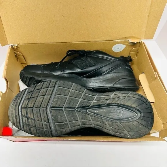 SIZE 14 New Balance 608v5 Mens Wide Fit Slip Resistant Work Shoes‎ Black