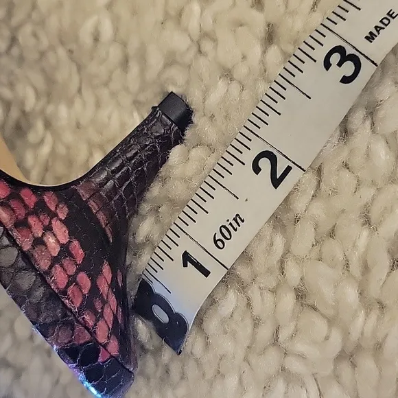 SJP Pink Gray Black Kitten Heel Sling Backs Size 37.5