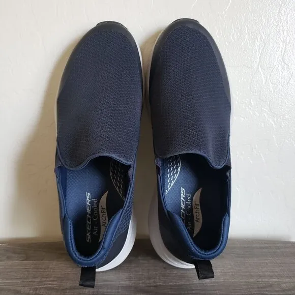 Skechers Arch Fit Banlin Slip-On Sneaker Shoe Blue Men's 12 Extra Wide 232043WW