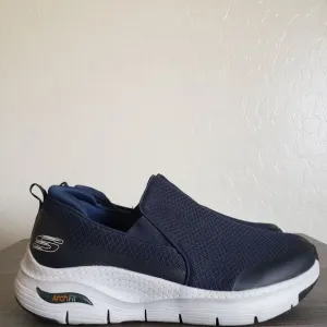 Skechers Arch Fit Banlin Slip-On Sneaker Shoe Blue Men's 12 Extra Wide 232043WW