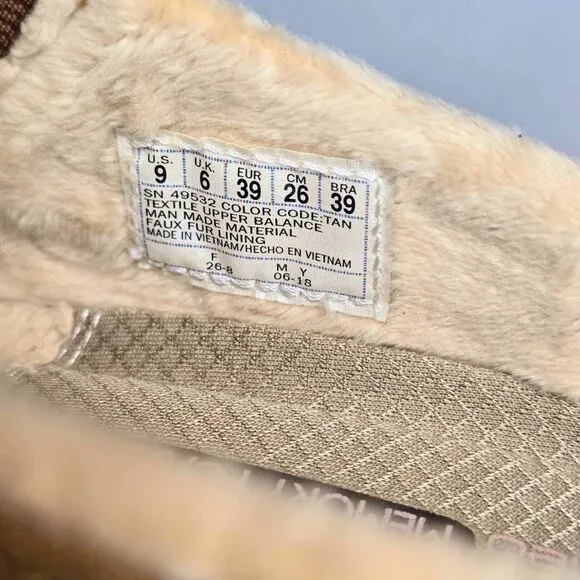 Skechers Easy Going Clogs Women’s 9 Slip-On Suede Faux Fur Memory Foam Mules Tan