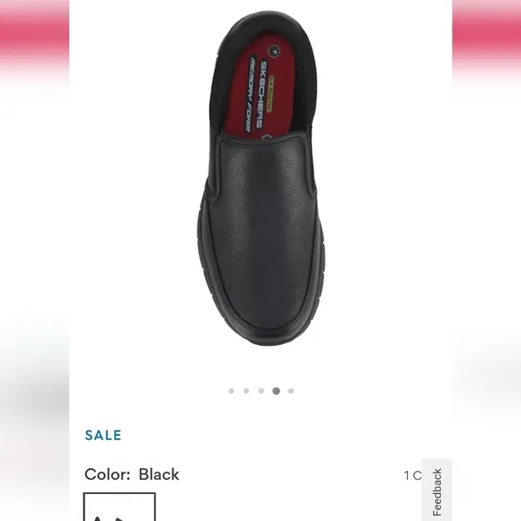 Skechers, Men's Groton Slip Resistant Work Shoe. Men's size 9 Wide fit.