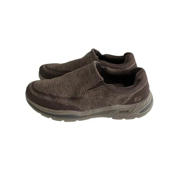 Skechers Motley Vaseo Loafer Slip In Arch Fit Brown Mens Size 13 Comfort Shoe