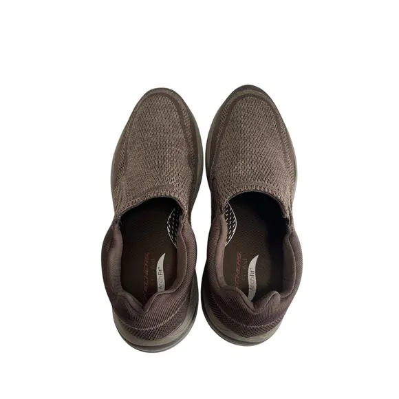 Skechers Motley Vaseo Loafer Slip In Arch Fit Brown Mens Size 13 Comfort Shoe