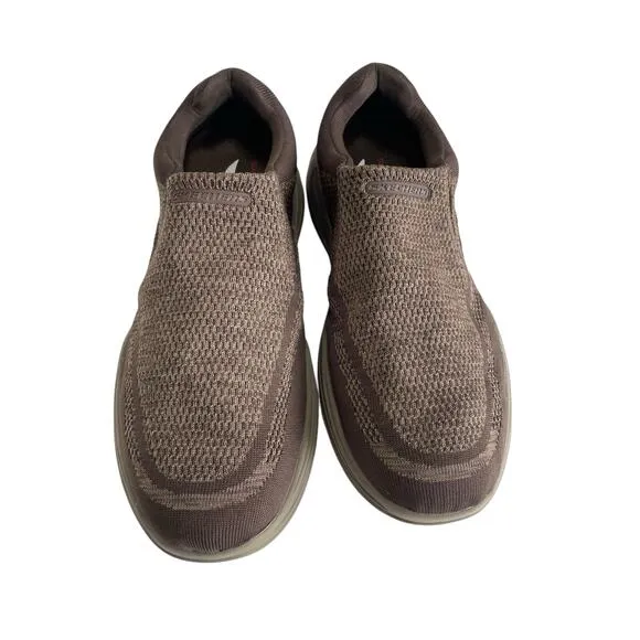 Skechers Motley Vaseo Loafer Slip In Arch Fit Brown Mens Size 13 Comfort Shoe
