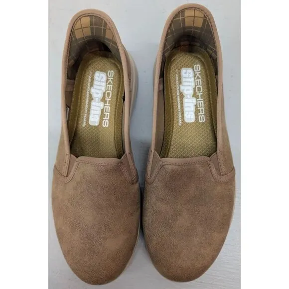 Skechers Slip-ins Shoes On-the-GO Flex Verona Womens Sz 6.5 Chestnut Memory Foam