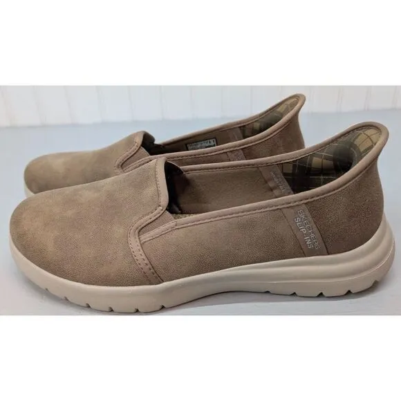 Skechers Slip-ins Shoes On-the-GO Flex Verona Womens Sz 6.5 Chestnut Memory Foam