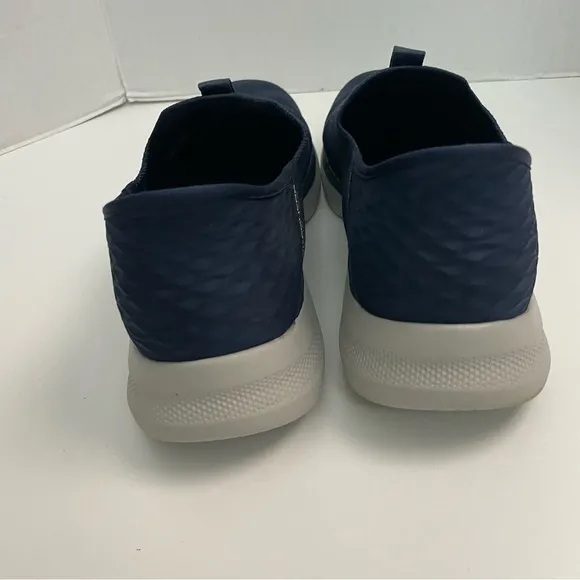 Skechers Sneaker Go Walk Slip Ins Hands Free Stretch Fit Hyper Pillars Wide Blue