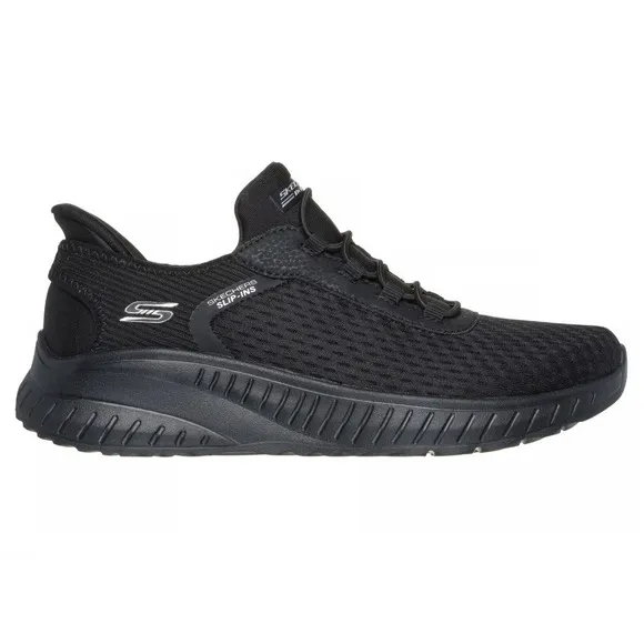 Skechers Womens Bobs Squad Chaos Hands-Free Slip-Ins Black, US 9 WIDE