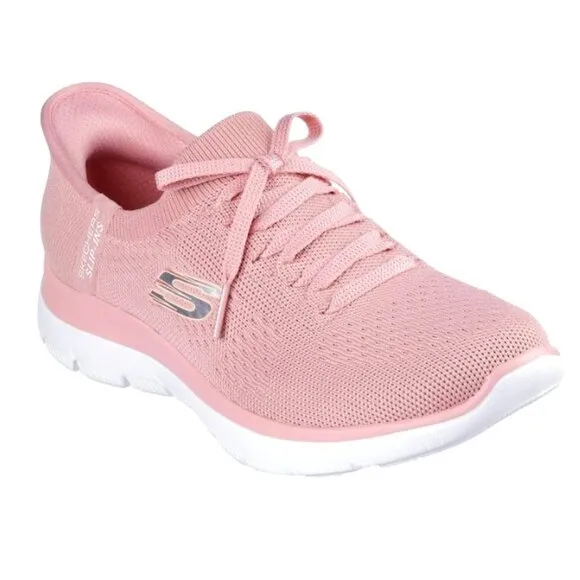 Skechers Women's Hands Free Slip-ins Summits Sneaker, Machine Washable Wide Fit