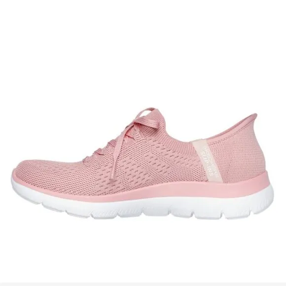 Skechers Women's Hands Free Slip-ins Summits Sneaker, Machine Washable Wide Fit