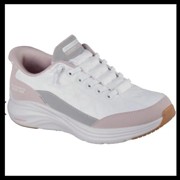 Skechers Women's Slip-Ins White and Gray Sneakers