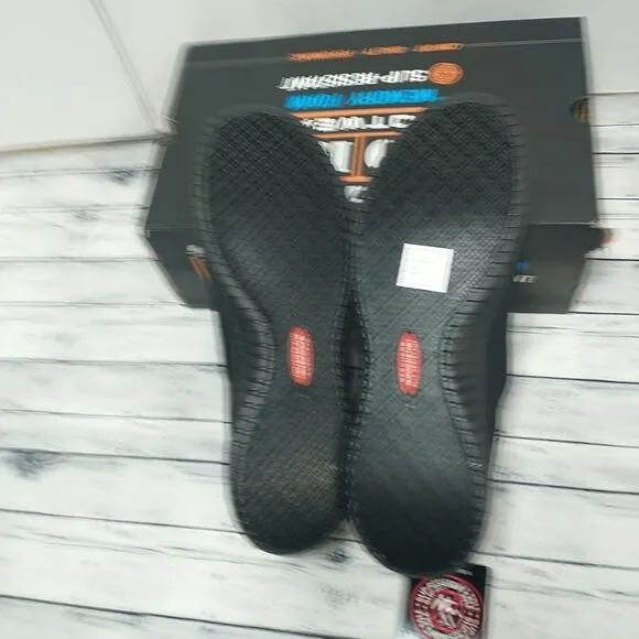 Skechers Women's SZ 11 Work Non Slip Relaxed Fit UltraFlex Blk Slip On #108034 .