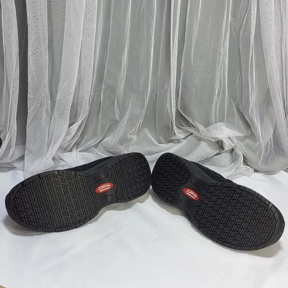 Skechers Work Men's Relaxed Fit 77083 Composite Toe Slip Resist Black Size 11.5