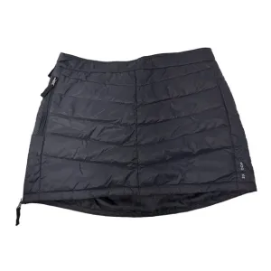 SKHOOP Womens Size L Black Mini Down Skirt Quilted Side Zipper Sweden Ski