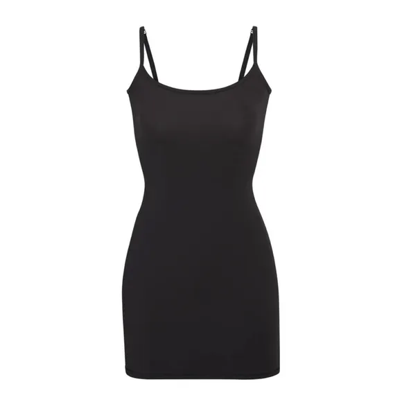 SKIMS fits everybody black slip dress NWT