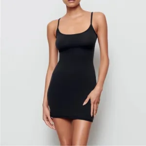 SKIMS fits everybody black slip dress NWT