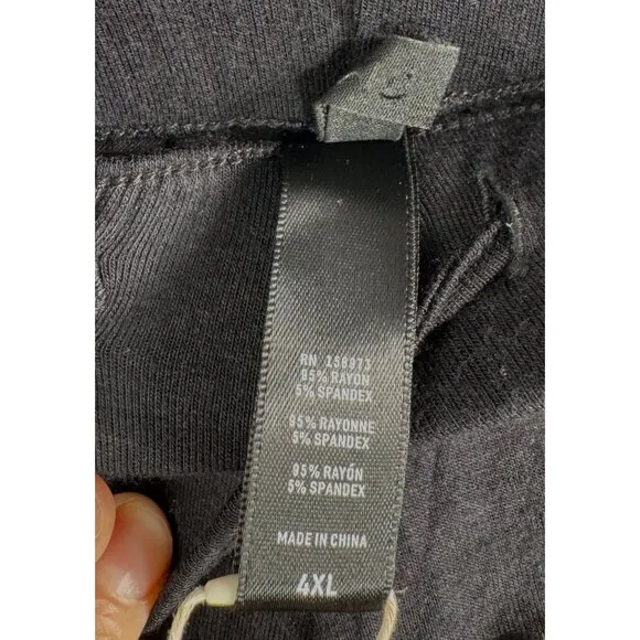skims Loose lounge pants black Onyx stretchy comfy black sz 4XL