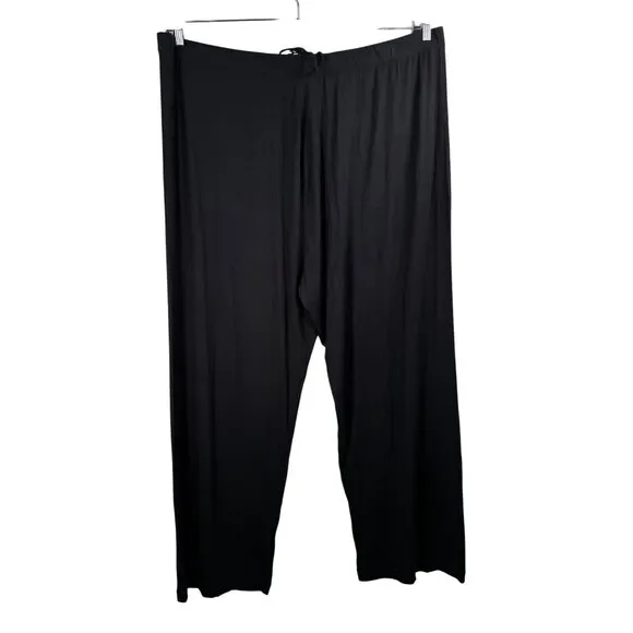 skims Loose lounge pants black Onyx stretchy comfy black sz 4XL