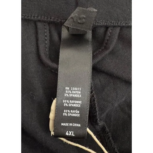 skims Loose lounge pants black Onyx stretchy comfy black sz 4XL