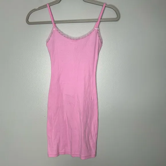 Skims Pointelle Mini Slip Dress