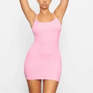 Skims Pointelle Mini Slip Dress