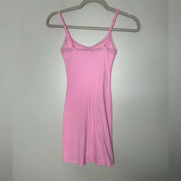 Skims Pointelle Mini Slip Dress