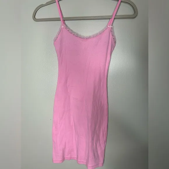 Skims Pointelle Mini Slip Dress