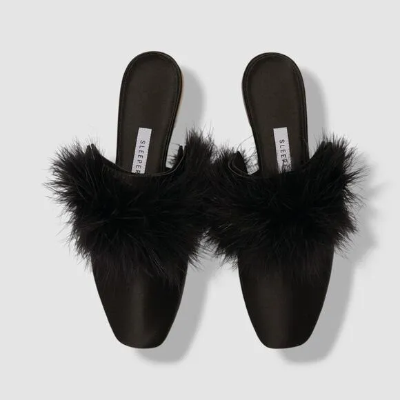 Sleeper Manon Mules With Detachable Feathers - 37