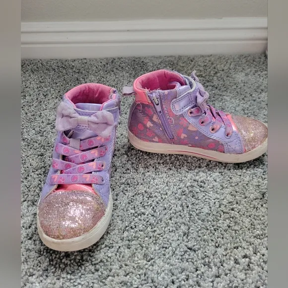 Sneaker Bundle Size 10 Toddler Purples &amp; Pinks for Active Adventures Sparkles
