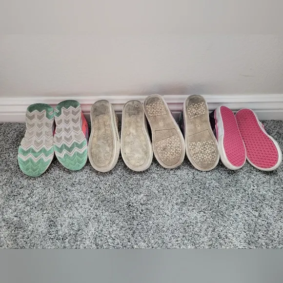 Sneaker Bundle Size 10 Toddler Purples &amp; Pinks for Active Adventures Sparkles