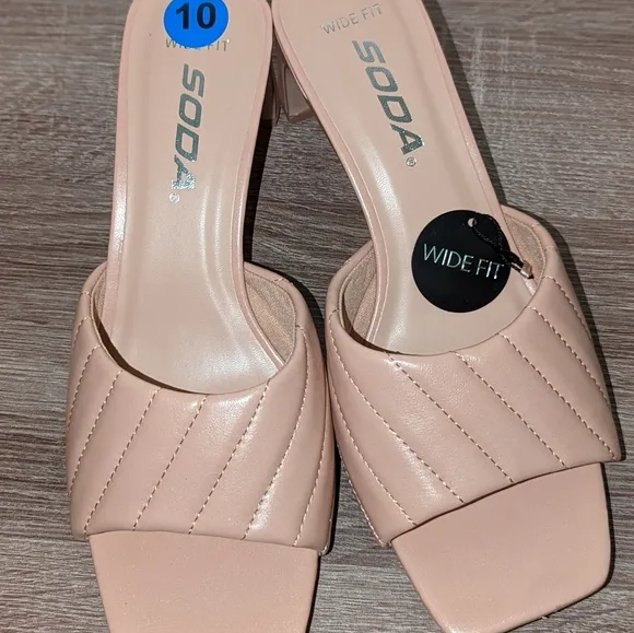 SODA-Cindy Quilted Heels in 10 W