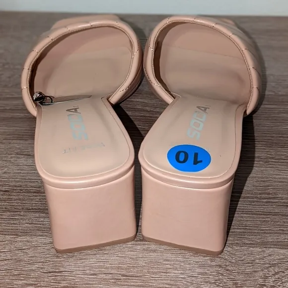 SODA-Cindy Quilted Heels in 10 W