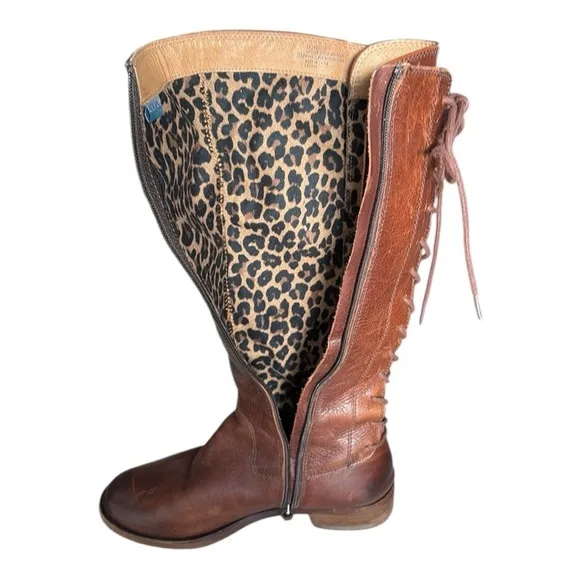 Sofft Aqua Sofft Sharnell Heel Women 8 Bourbon Brown Waterproof Leather No Slip