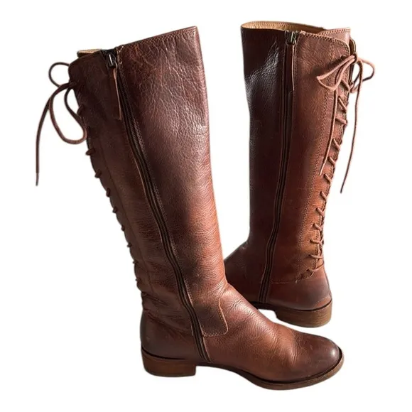 Sofft Aqua Sofft Sharnell Heel Women 8 Bourbon Brown Waterproof Leather No Slip