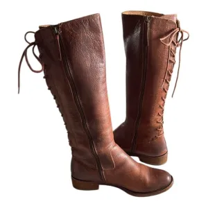Sofft Aqua Sofft Sharnell Heel Women 8 Bourbon Brown Waterproof Leather No Slip