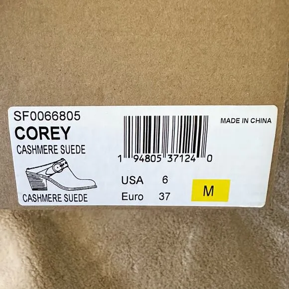 Sofft Corey Belted Clog in Cashmere Suede, Size 6