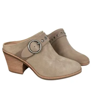 Sofft Corey Belted Clog in Cashmere Suede, Size 6